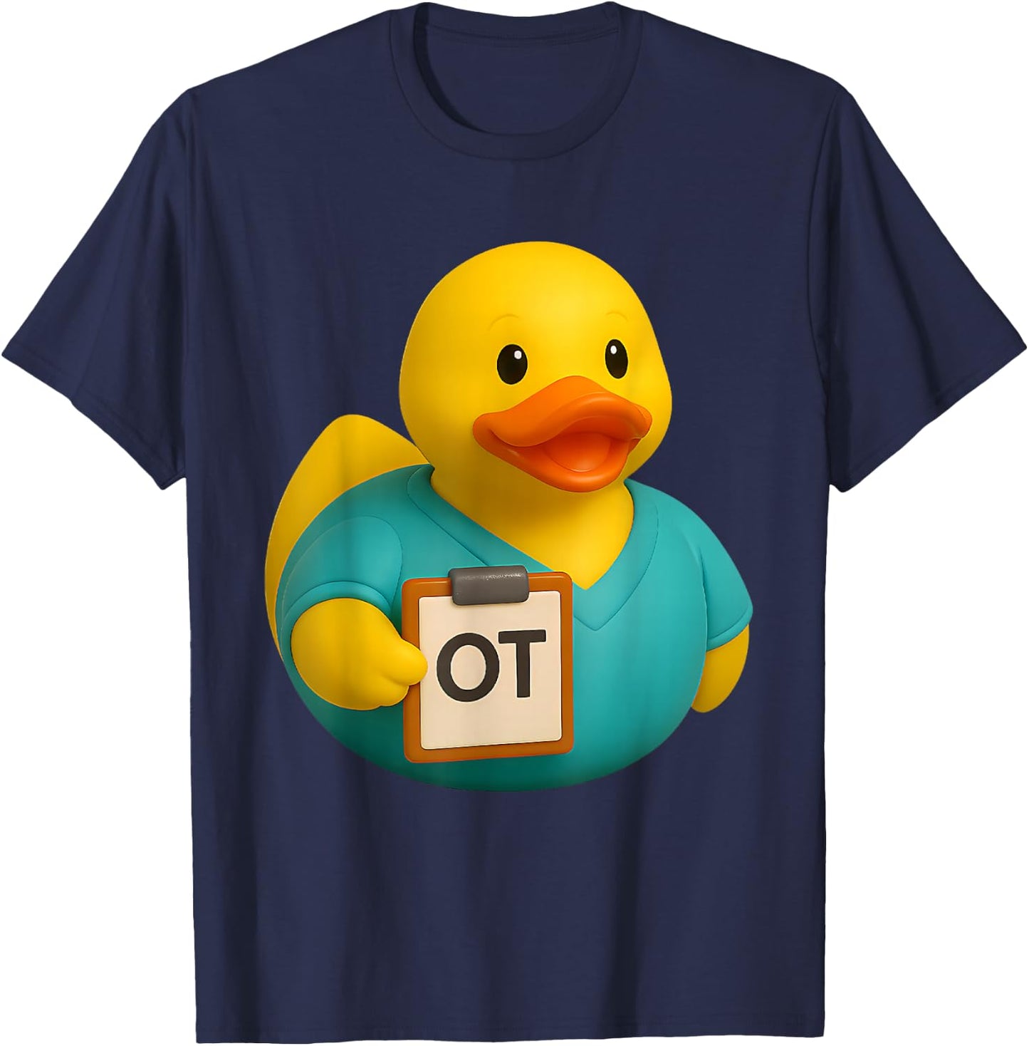 Rubber Duck Occupational Therapist OT Ducky Duckie T-Shirt - T-Shirt | Navy