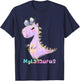 Myla Shirt Girl Dinosaur Birthday Party Name Mylasaurus T-Shirt - T-Shirt | Navy