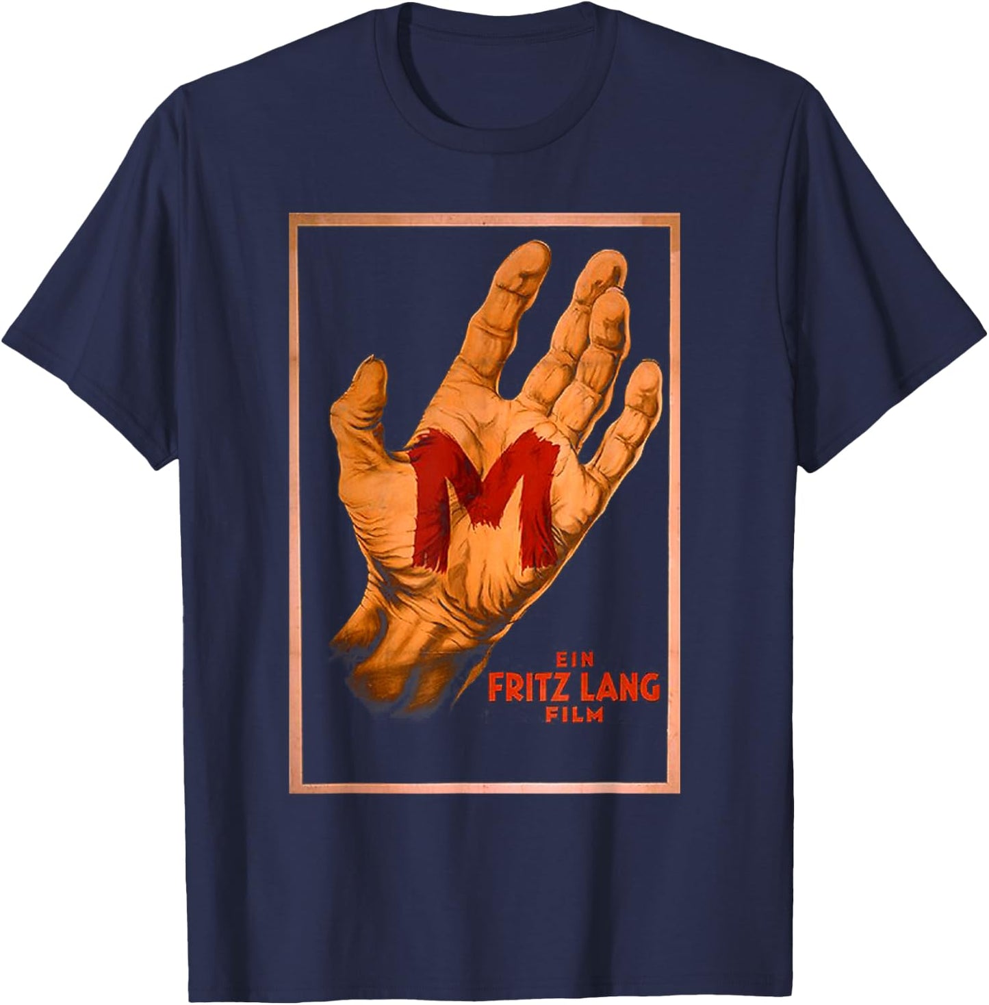 M - Eine Stadt sucht ihren Mörder Stummfilm Klassiker Poster T-Shirt - T-Shirt | Navy