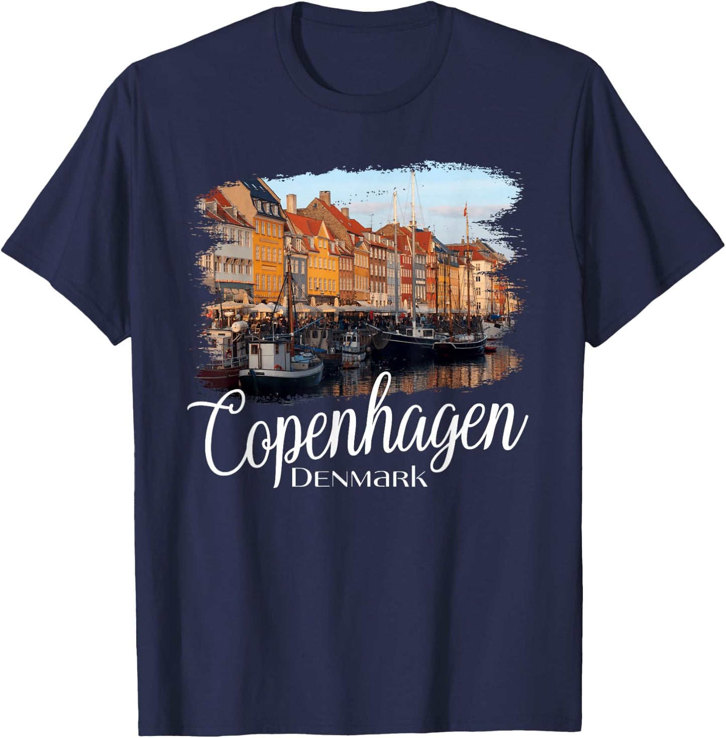 Copenhagen Denmark Souvenir / Copenhagen T-Shirt - T-Shirt | Navy