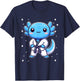Cute kawaii karate axolotl Martial Arts T-Shirt - T-Shirt | Navy