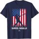 American Flag Swing Samuel Basallo Prospect Baseball Fan T-Shirt - T-Shirt | Navy