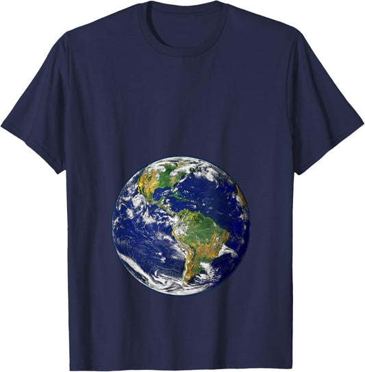 Pregnant Woman Earth Mother Goddess Global T-Shirt - T-Shirt | Navy