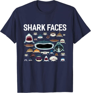 Haigesichter Wal Haifischflosse T-Shirt - T-Shirt | Navy