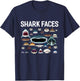 Haigesichter Wal Haifischflosse T-Shirt - T-Shirt | Navy