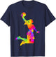 Basketball Girl's Women's Children's , black T-Shirt - T-Shirt | Navy