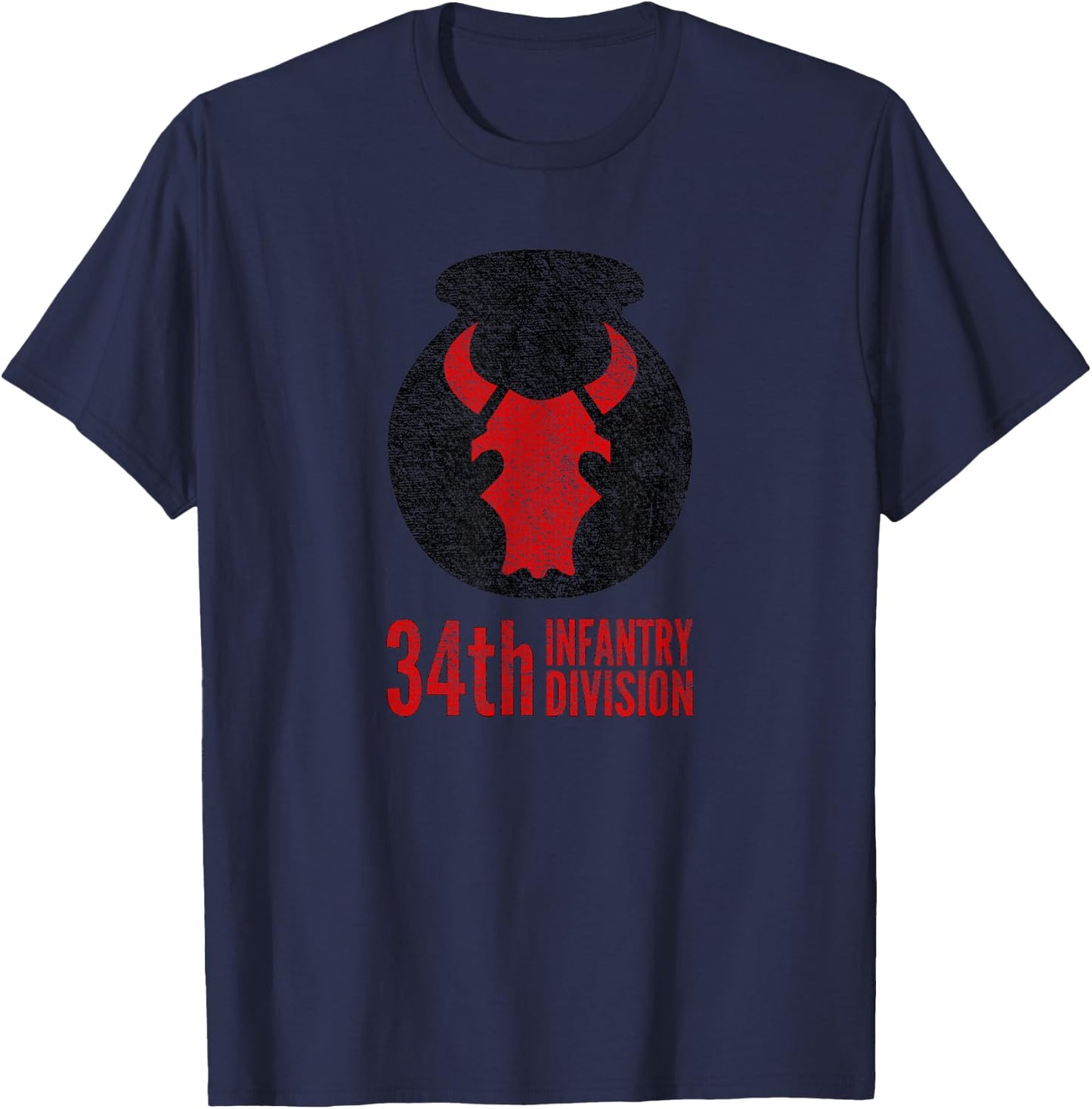34th Infantry Division Army T-Shirt - T-Shirt | Navy