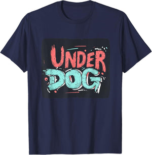 Bold colorful Underdog Look for a Confident Style T-Shirt - T-Shirt | Navy