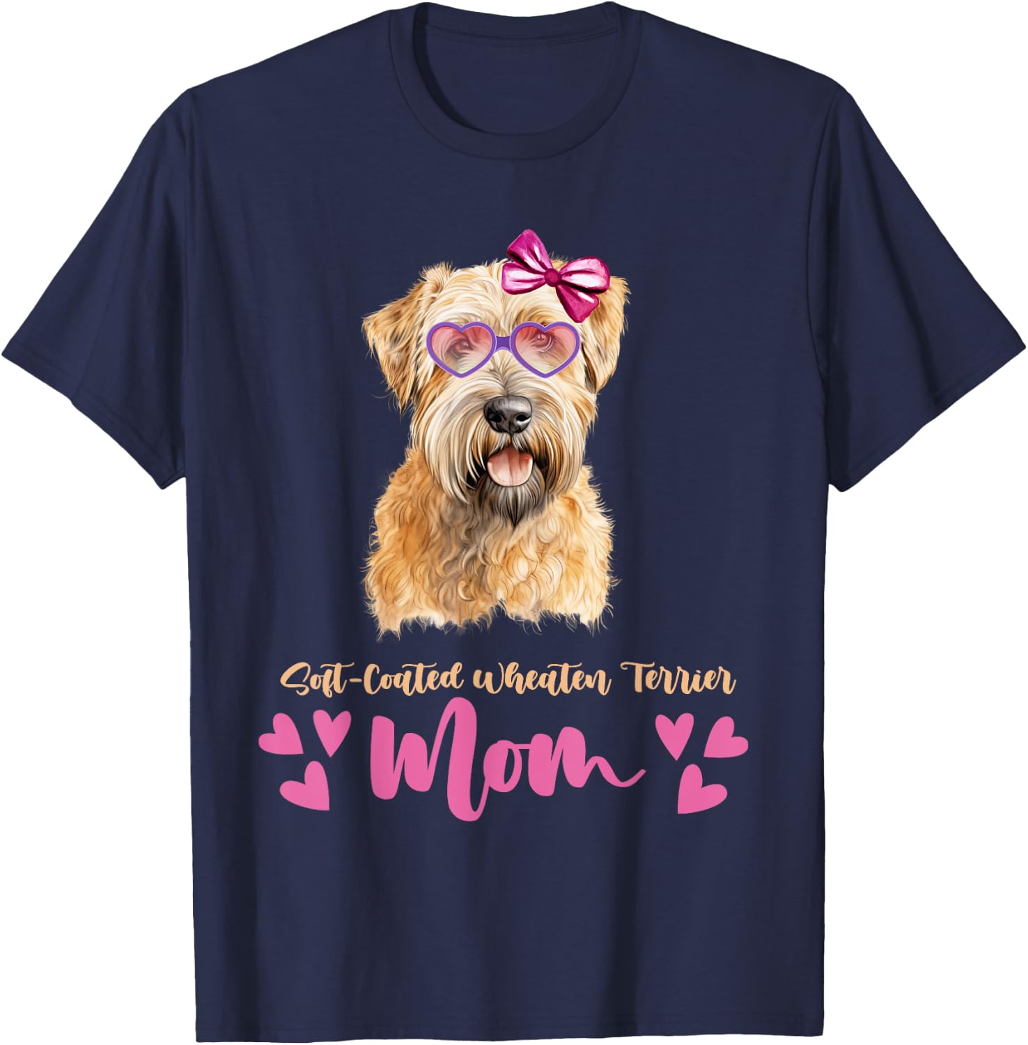 Soft-Coated Wheaten Terrier Dog Mom Mothers Day Lover Dog T-Shirt - T-Shirt | Navy