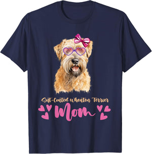 Soft-Coated Wheaten Terrier Dog Mom Mothers Day Lover Dog T-Shirt - T-Shirt | Navy