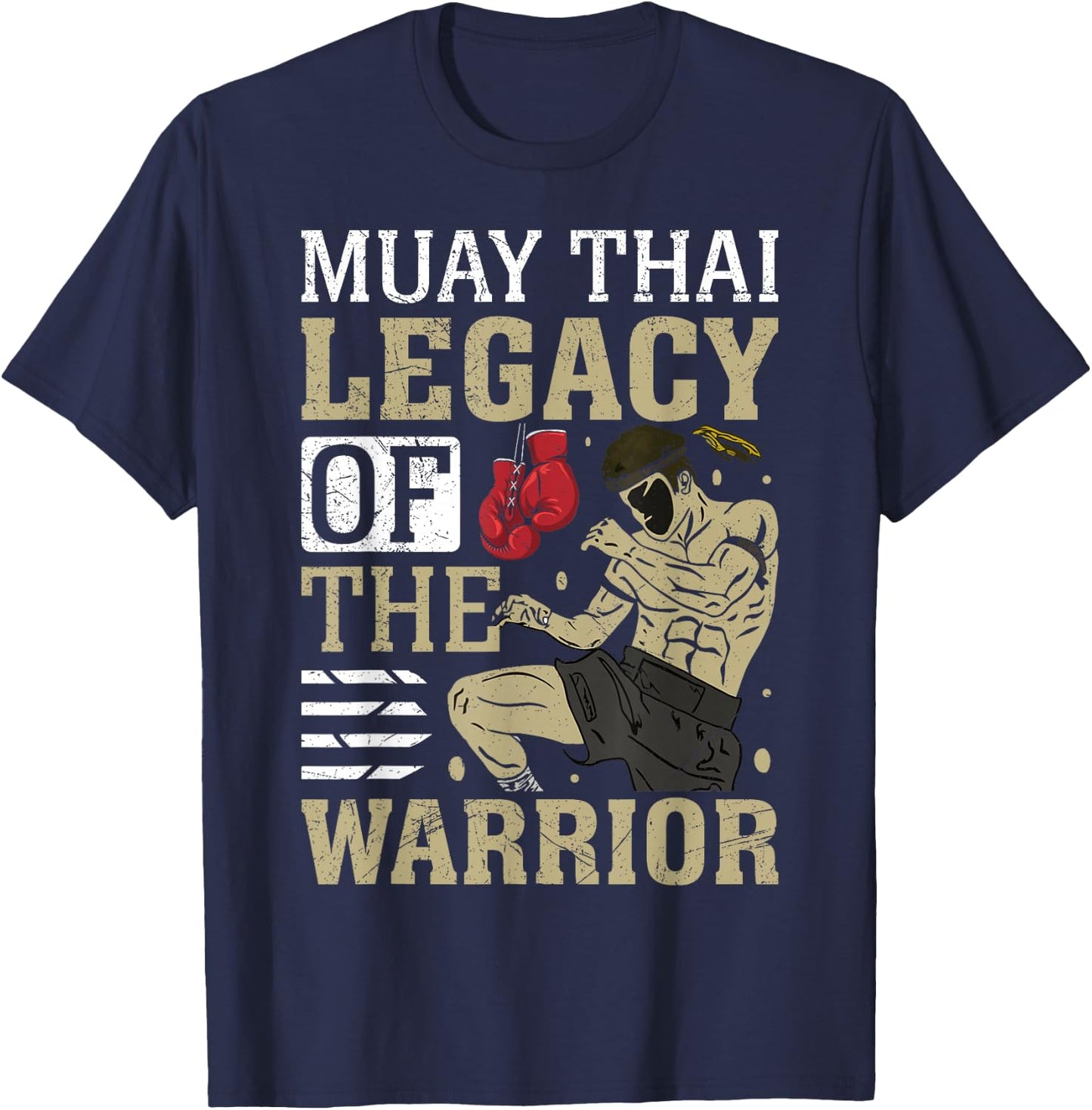 Muay Thai Legacy of the Warrior Muay Thai T-Shirt - T-Shirt | Navy