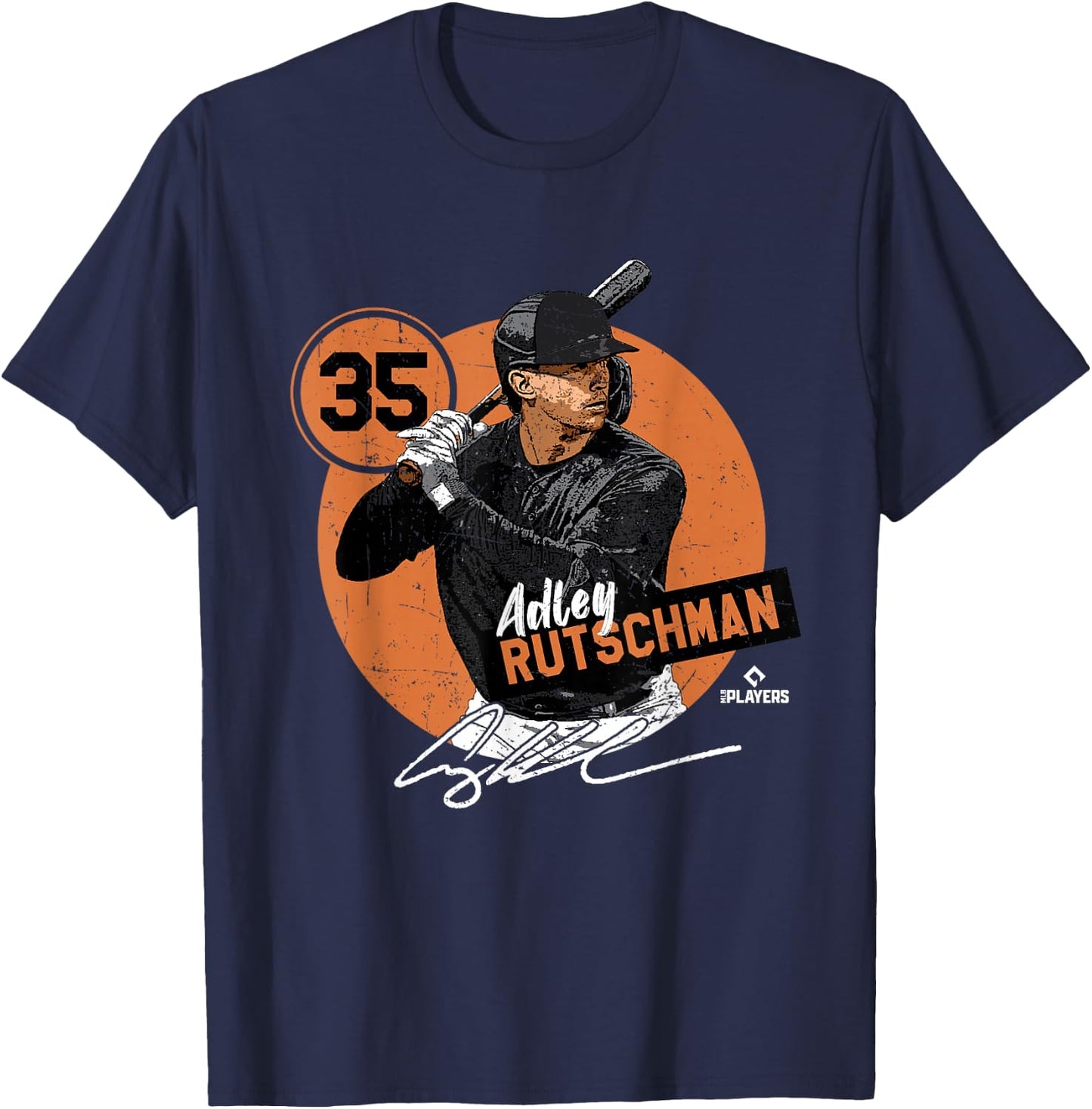 Adley Rutschman | Baltimore | MLB Players | MLBRUTS3002 T-Shirt - T-Shirt | Navy