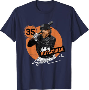 Adley Rutschman | Baltimore | MLB Players | MLBRUTS3002 T-Shirt - T-Shirt | Navy