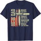He is Dad Brave Like David Christian Cross Fathers Day T-Shirt - T-Shirt | Navy