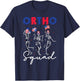 Ortho Squad 4th Of July USA Flag Skeleton Dancing Orthopedic Women Men T-Shirt - T-Shirt | Navy