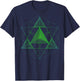 Sacred Geometry Star Tetrahedron Merkaba T-Shirt - T-Shirt | Navy