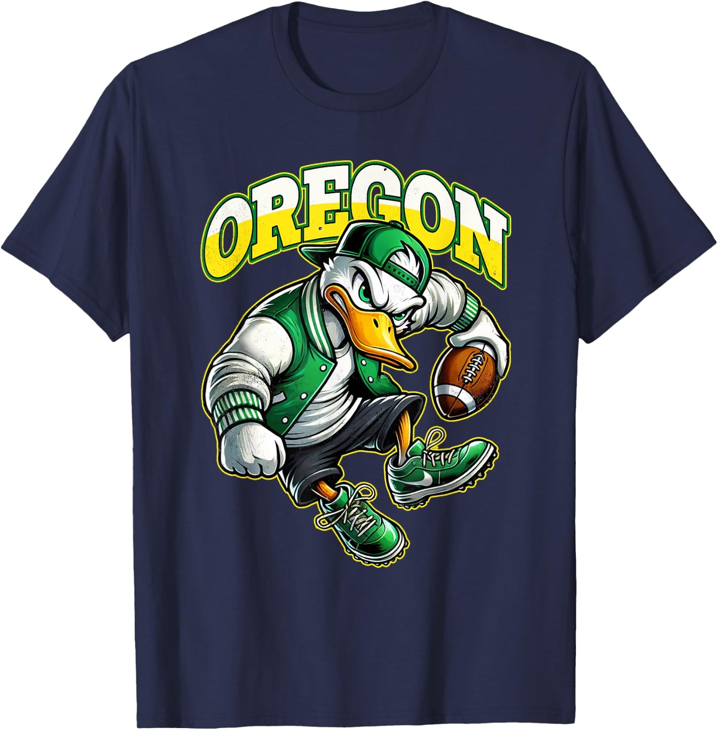 Graphic Oregons Proud Name Personalized Love Sports Vintage T-Shirt - T-Shirt | Navy