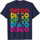 Men's Disco Outfit | 70s & 80s Costume, Dance Party, Disco , black T-Shirt - T-Shirt | Navy