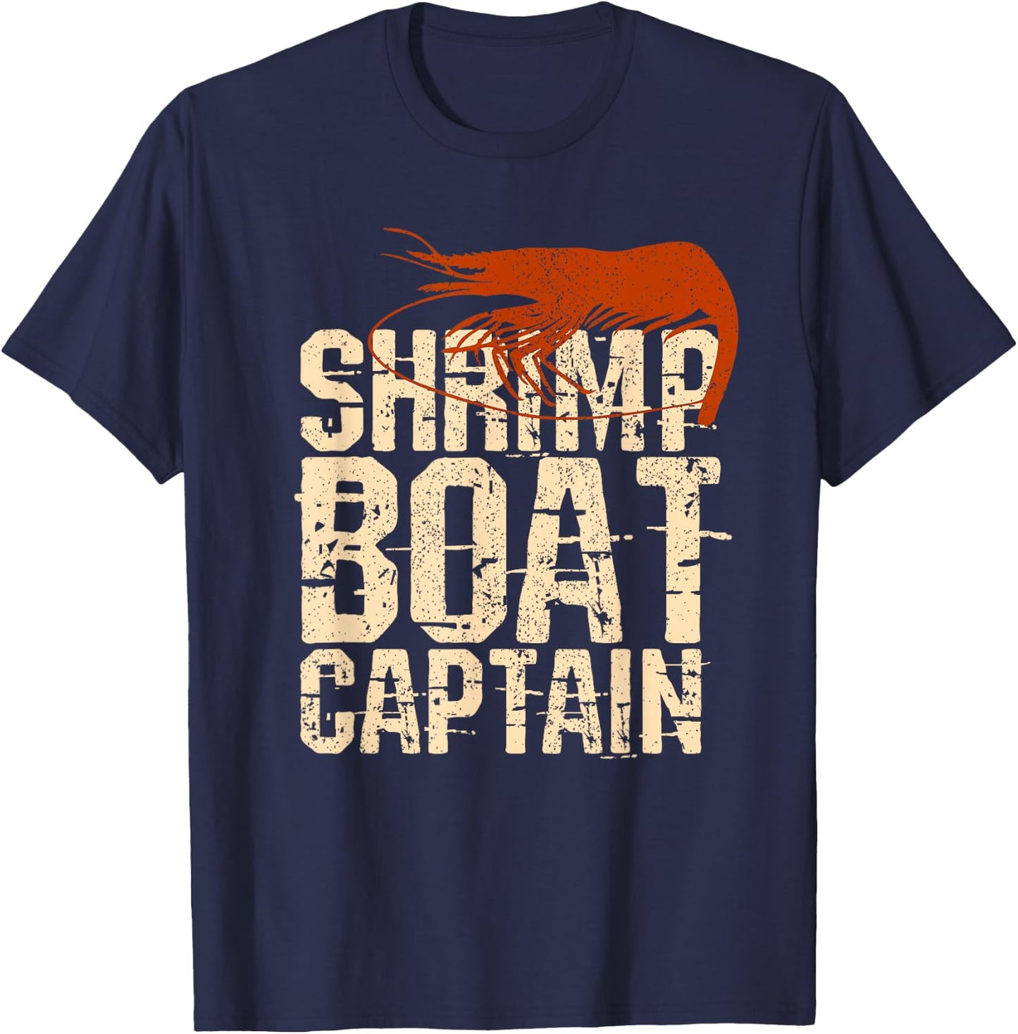 Shrimp Boat Captain Novelty Shrimping Fishing Boat s T-Shirt - T-Shirt | Navy