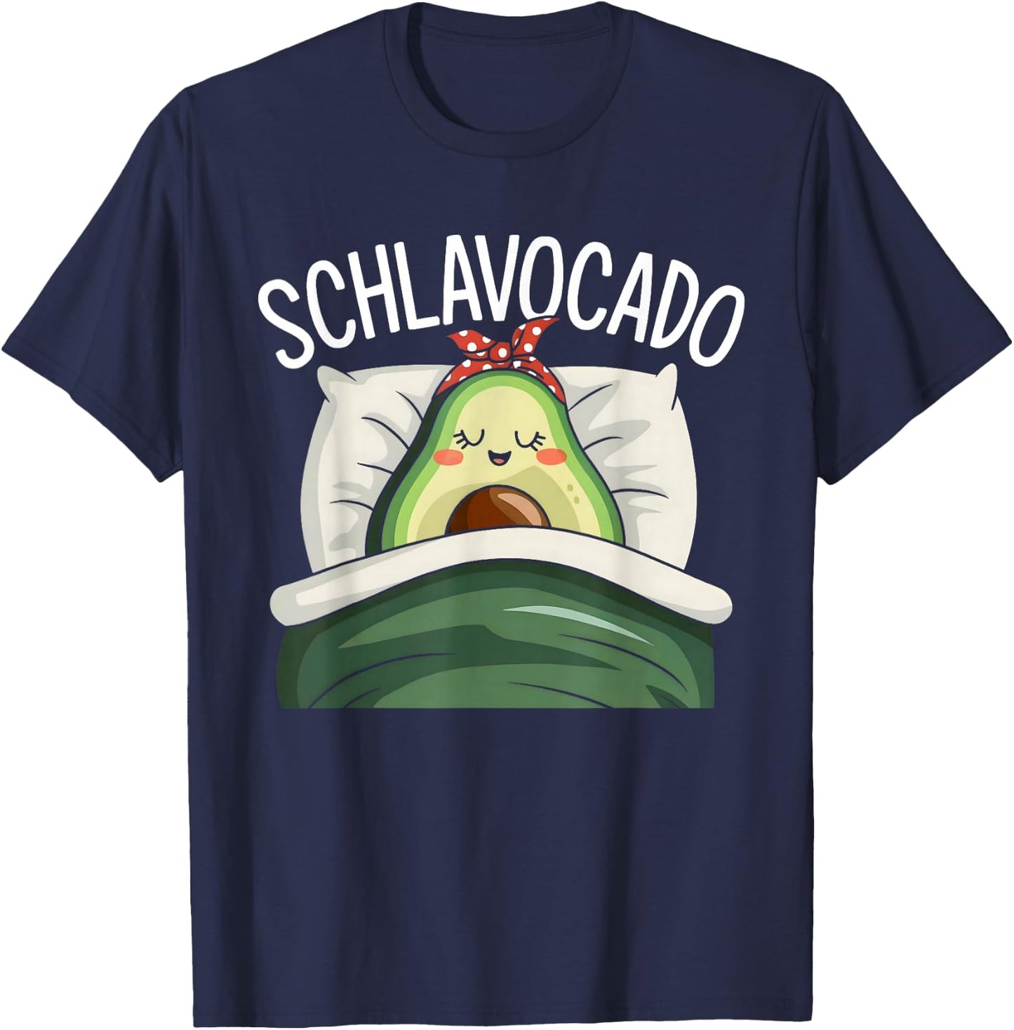 Schlavocado Pyjamas Avocado Sleep Shirt , black T-Shirt - T-Shirt | Navy
