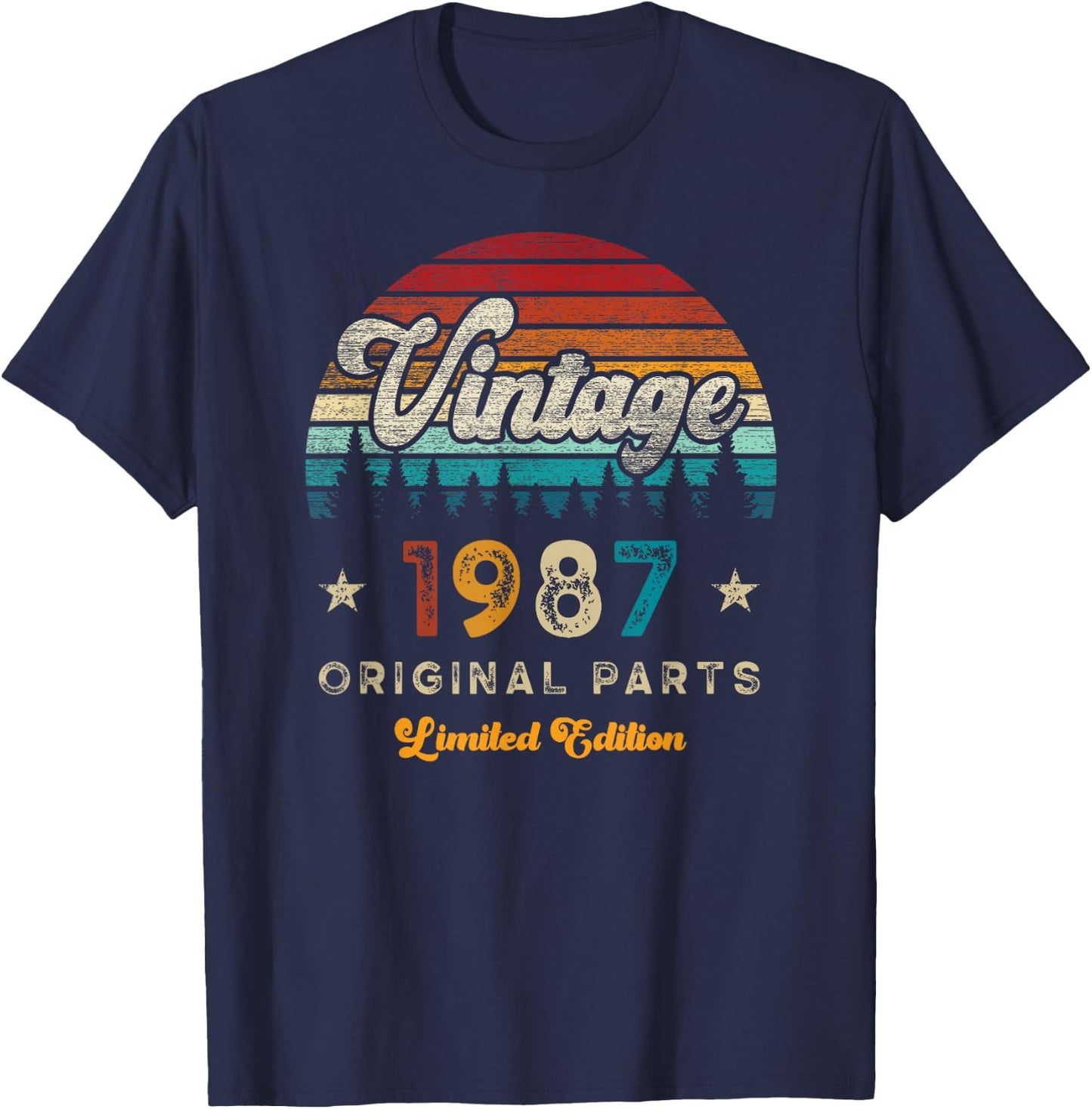 Vintage 1987 Anniversaire 39 Ans D'âge Limited Edition T-Shirt - T-Shirt | Navy