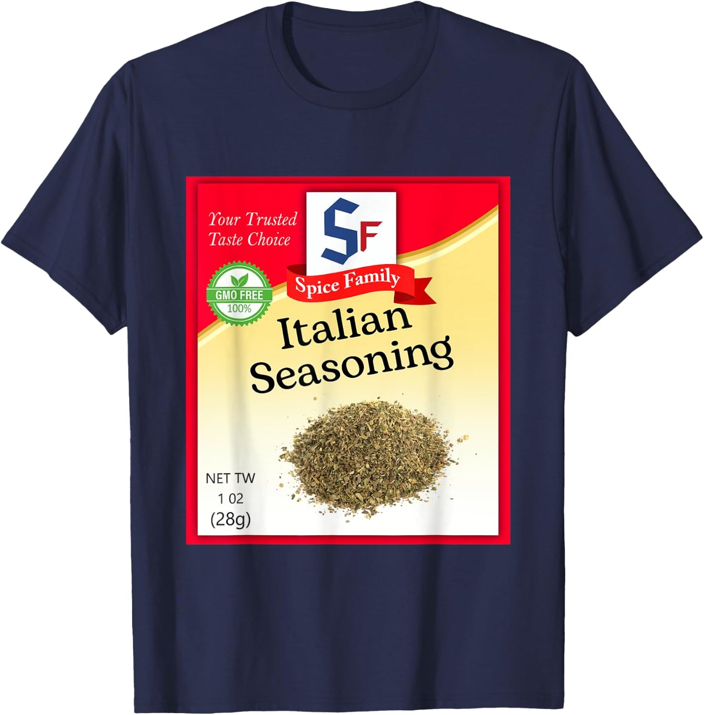 Italian Seasoning Condiment Holiday Spice Group Costumes T-Shirt - T-Shirt | Navy