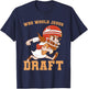 Fantasy Football Who Would Jesus Draft Christian Draft Party T-Shirt - T-Shirt | Navy