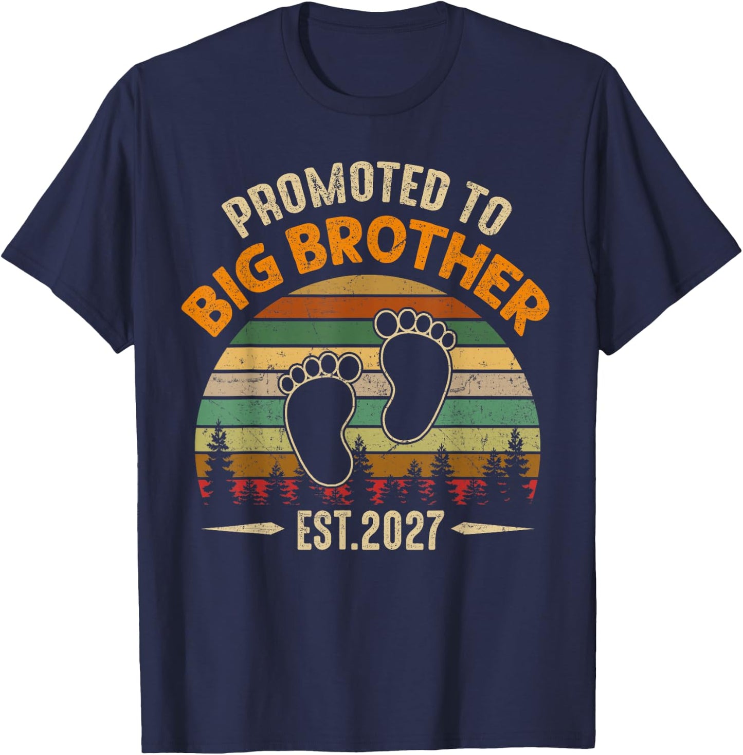 Promoted to Big Brother 2027 for Kids Toddler T-Shirt - T-Shirt | Navy