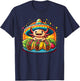 Tacolotl Funny Mexican Axolotl Eats Taco T-Shirt - T-Shirt | Navy