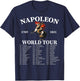 Napoleon Bonaparte World Tour - Frankreich Militärgeschichte T-Shirt - T-Shirt | Navy