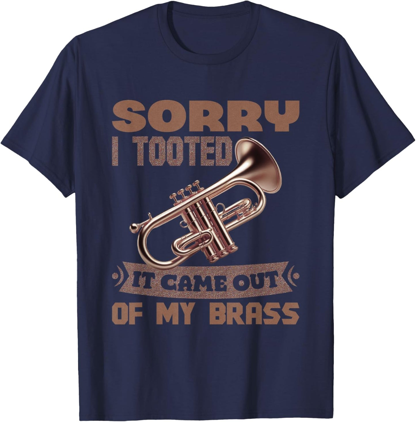 Trumpet Player Vintage Music Trumpet Jazz Band Trombone T-Shirt - T-Shirt | Navy