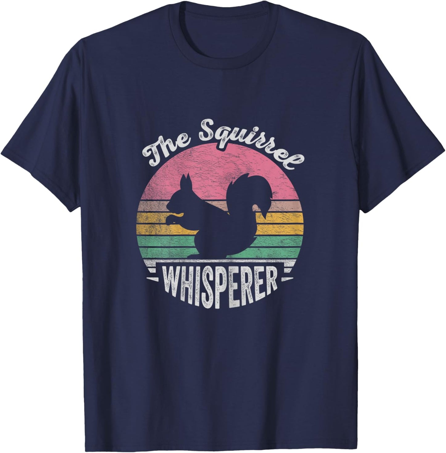 Retro Vintage Squirrel Lover Squirrel Whisperer T-Shirt - T-Shirt | Navy