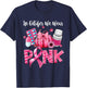 In October We Wear Pink Pill Pharmacist Breast Cancer T-Shirt - T-Shirt | Navy