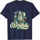 Waikiki Beach Polynesian Surf Hawaii , Black, S T-Shirt - T-Shirt | Navy