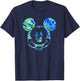 Disney Mickey Mouse Green Tie Dye T-Shirt - T-Shirt | Navy