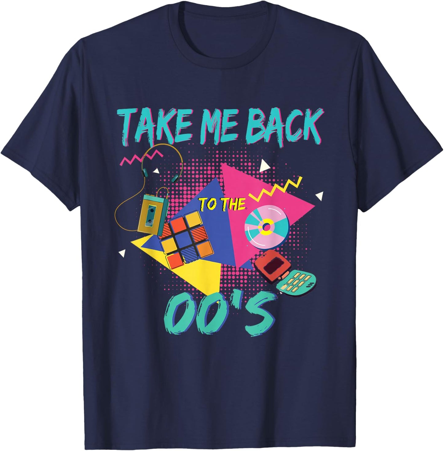 Take me back to the 2000's vintage two-thousands retro 00s T-Shirt - T-Shirt | Navy