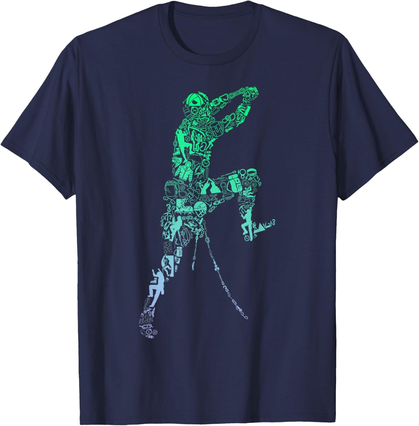 Boulder- für Kletterer | Jungen Klettern T-Shirt - T-Shirt | Navy