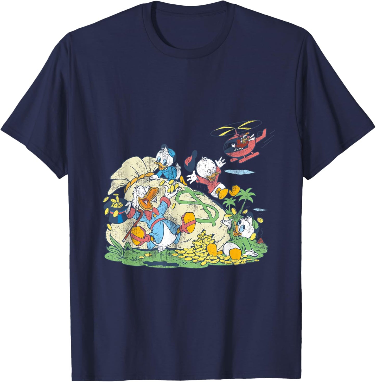 Disney - Duck Tales Money Bag T-Shirt - T-Shirt | Navy