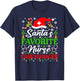 Santa's Favorite Nurse Case Manager Shirt Funny Christmas T-Shirt - T-Shirt | Navy