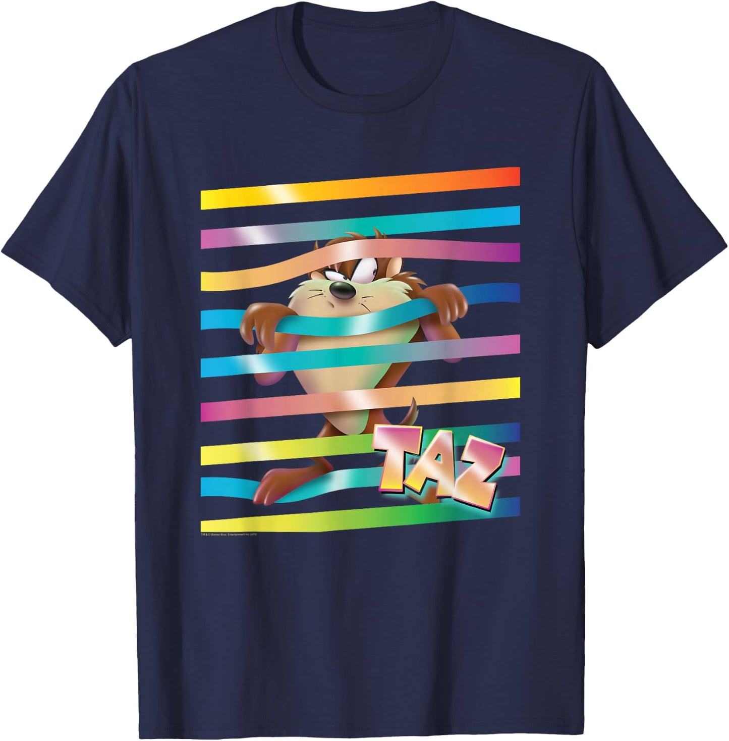 Looney Tunes Taz Stripes T-Shirt - T-Shirt | Navy