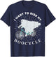Ghost Cycling Bicycle Bike Funny Boocycle Cycling Halloween T-Shirt - T-Shirt | Navy