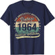 The Absolutely Awesome Vintage 1964 Mann oder Frau Geburtstag T-Shirt - T-Shirt | Navy