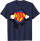 Opa Superheld Herren Großvater Super Opa T-Shirt - T-Shirt | Navy