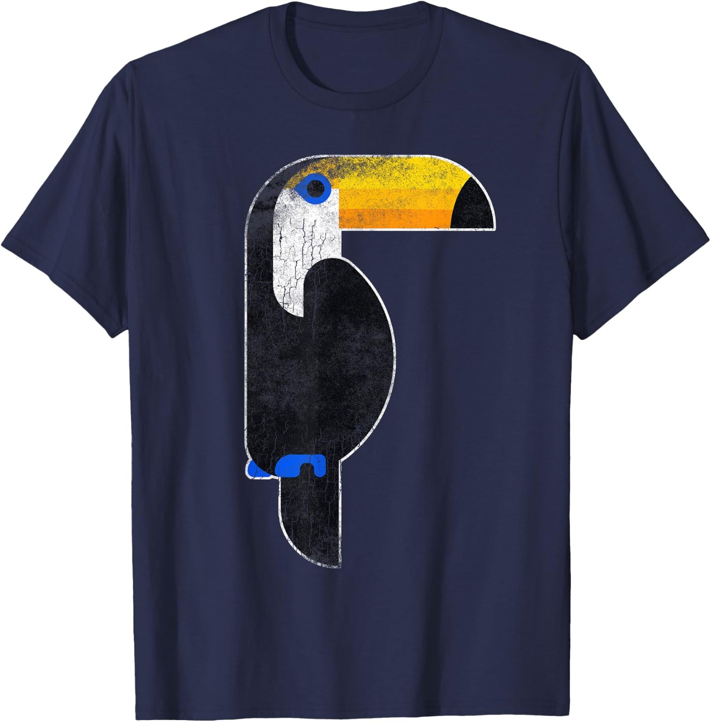 Toucan Costume Nose Mask T Shirt Gifts Tropical Bird T-Shirt - T-Shirt | Navy