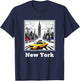 NYC New York Yellow Cab Taxi Gift Souvenir New York Taxi , Black, S T-Shirt - T-Shirt | Navy