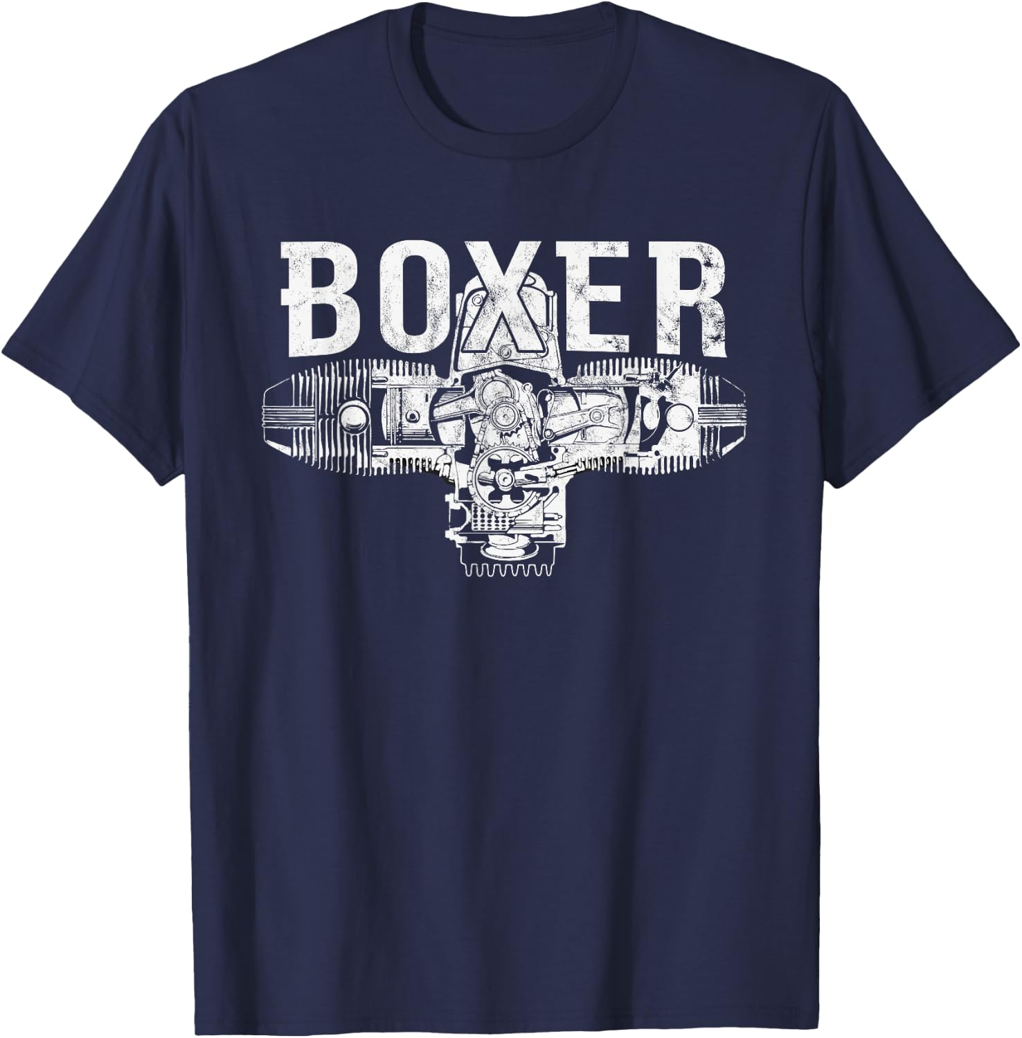 Boxer Motor R Serie Zweizylinder Motorrad T-Shirt - T-Shirt | Navy