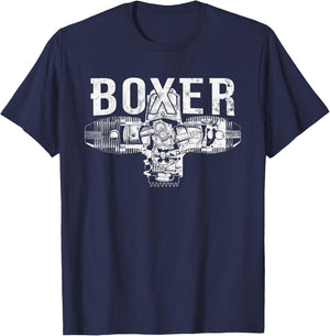 Boxer Motor R Serie Zweizylinder Motorrad T-Shirt - T-Shirt | Navy