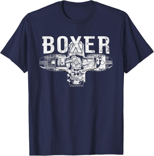 Boxer Motor R Serie Zweizylinder Motorrad T-Shirt - T-Shirt | Navy