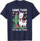 Funny Llama Hawk Tush Spit on that Thing Presidential Parody T-Shirt - T-Shirt | Navy