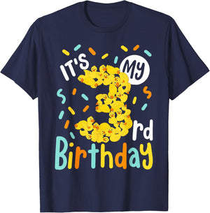It's My 3rd Birthday Rubber Duck Toddler 3 Year Old Birthday T-Shirt - T-Shirt | Navy